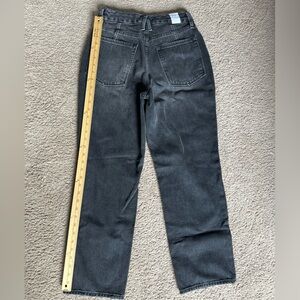 Good American Black Straight Leg Jeans